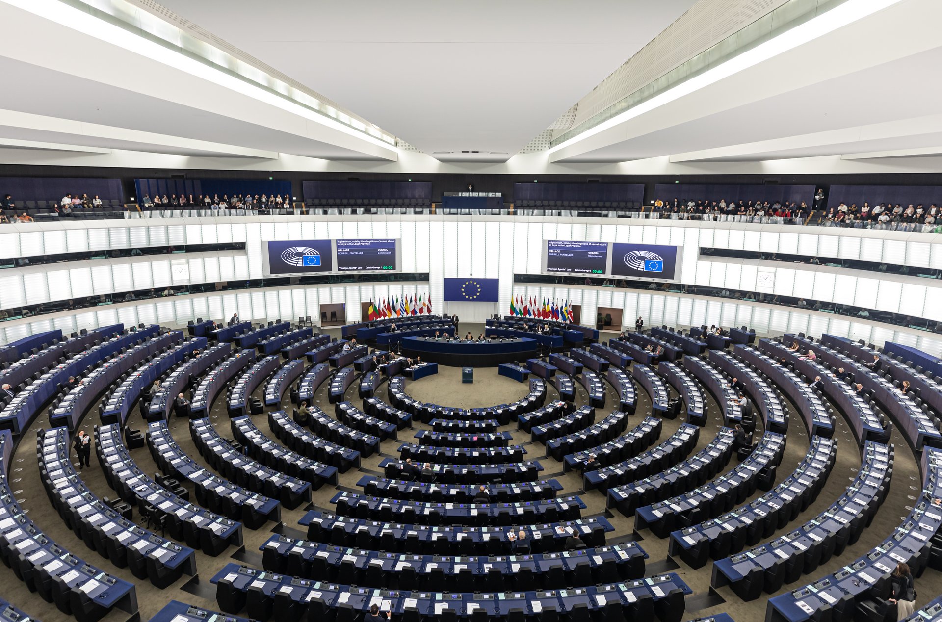 Plenarsaal des Europäischen Parlaments 2019