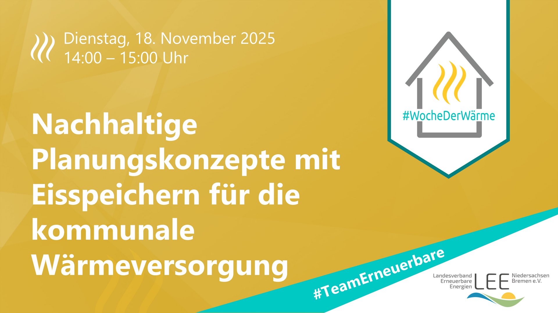 Bildbeschreibung: Nachhaltige Planungskonzepte mit Eisspeichern für die kommunale Wärmeversorgung