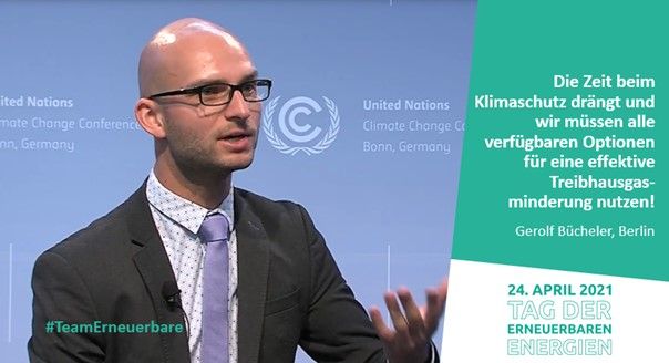 Mann mit Anzug bei einer United Nations Climate Change Conference