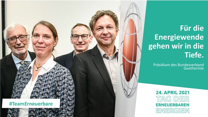 Gruppenfoto des Präsidiums des Bundesverband Geothermie