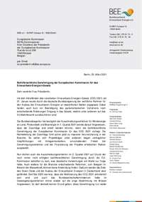 Offener Brief Beihilferechtliche Genehmigung EEG 2021 an die EU-Kommission PDF