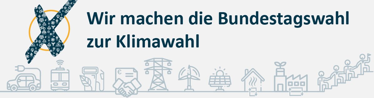 Banner zur Bundestagswahl 2021