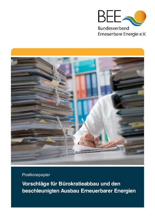 Vorschlagspapier Bürokratie