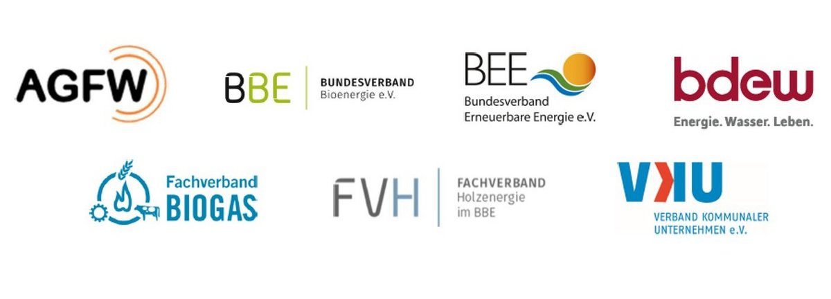 Logowolke Verbände AGFW BBE BEE BDEW FvB FVH VKU