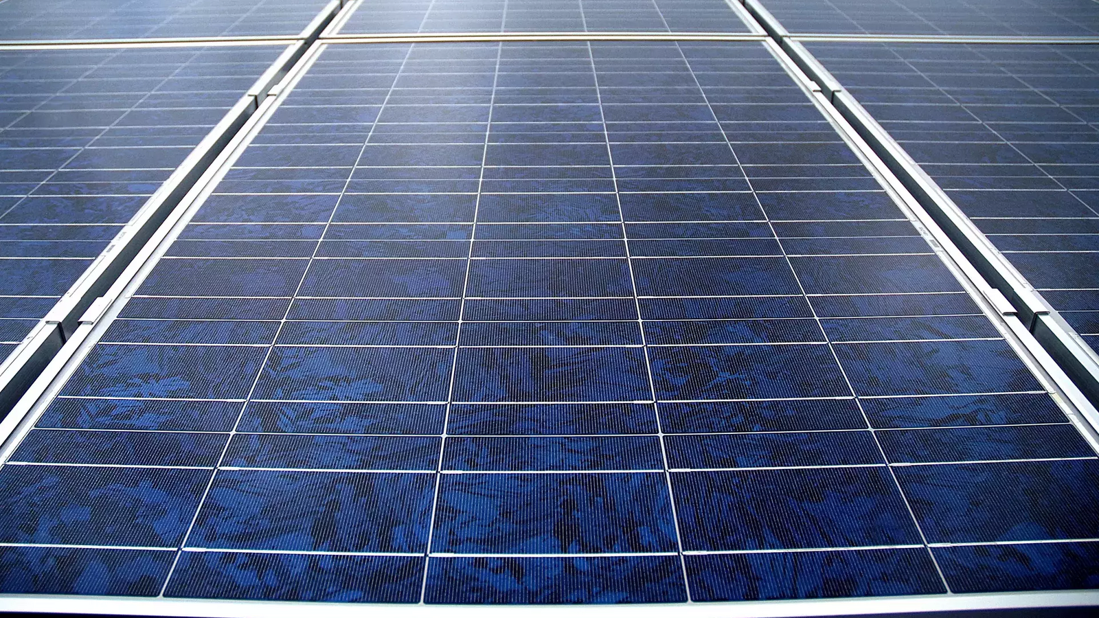 Nahaufnahme von Solarzellen