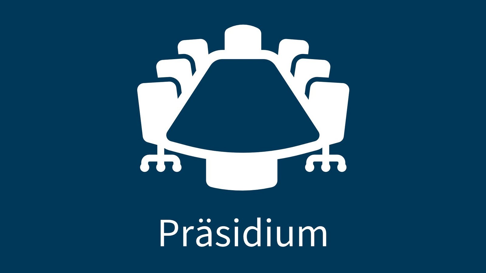Grafik zur Einblendung des Präsidiums