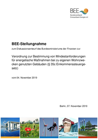 Stellungnahme zu Mindestanforderungen für energetische Maßnahmen PDF