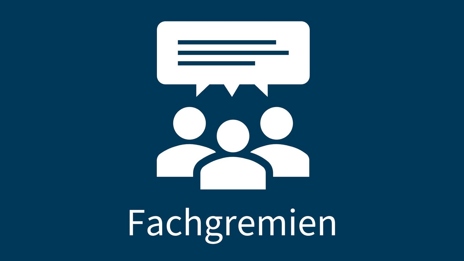 Grafik zur Einblendung der Fachgremien