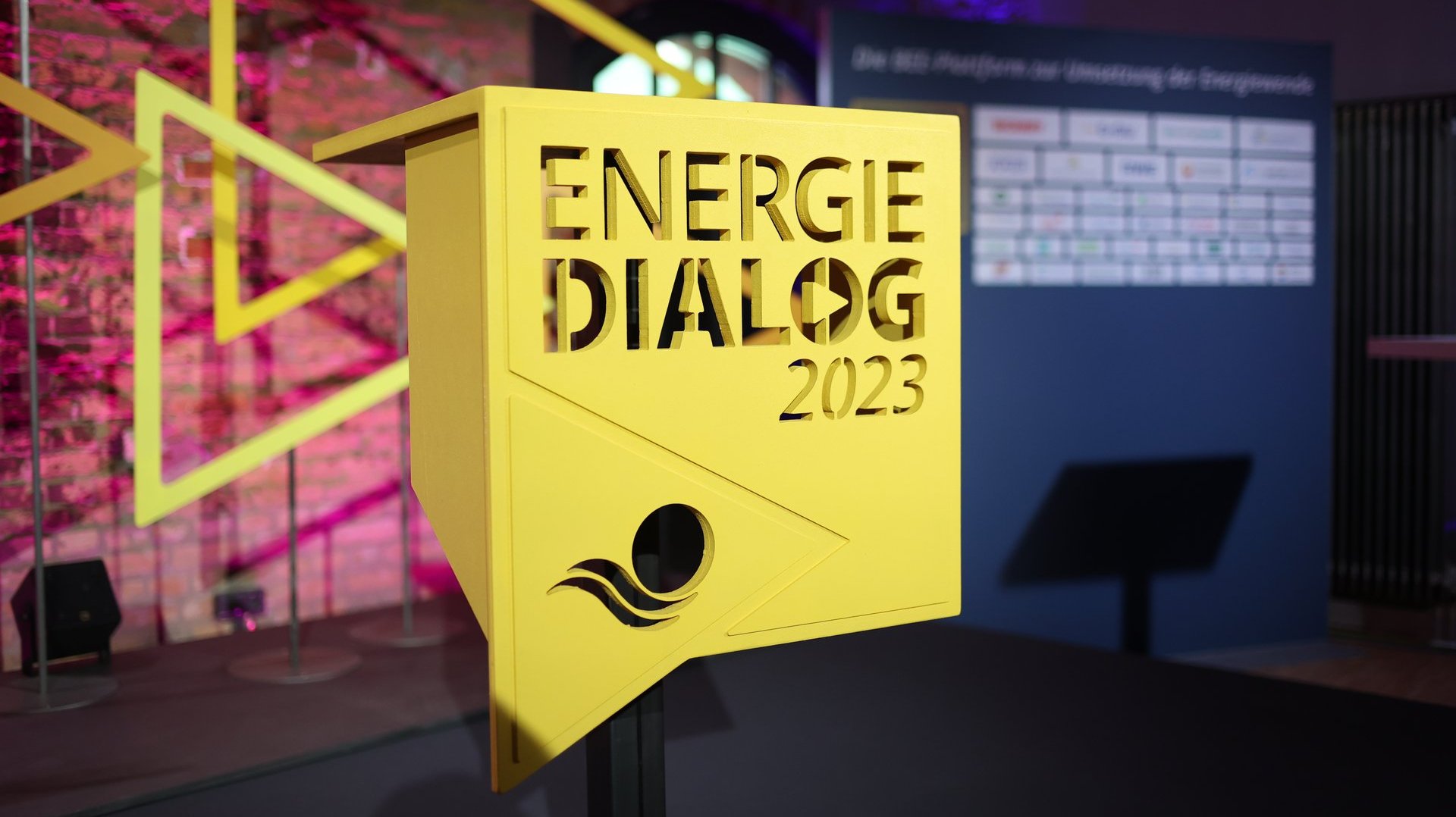 Nahaufnahme des ENERGIEDIALOG 2023 Logo