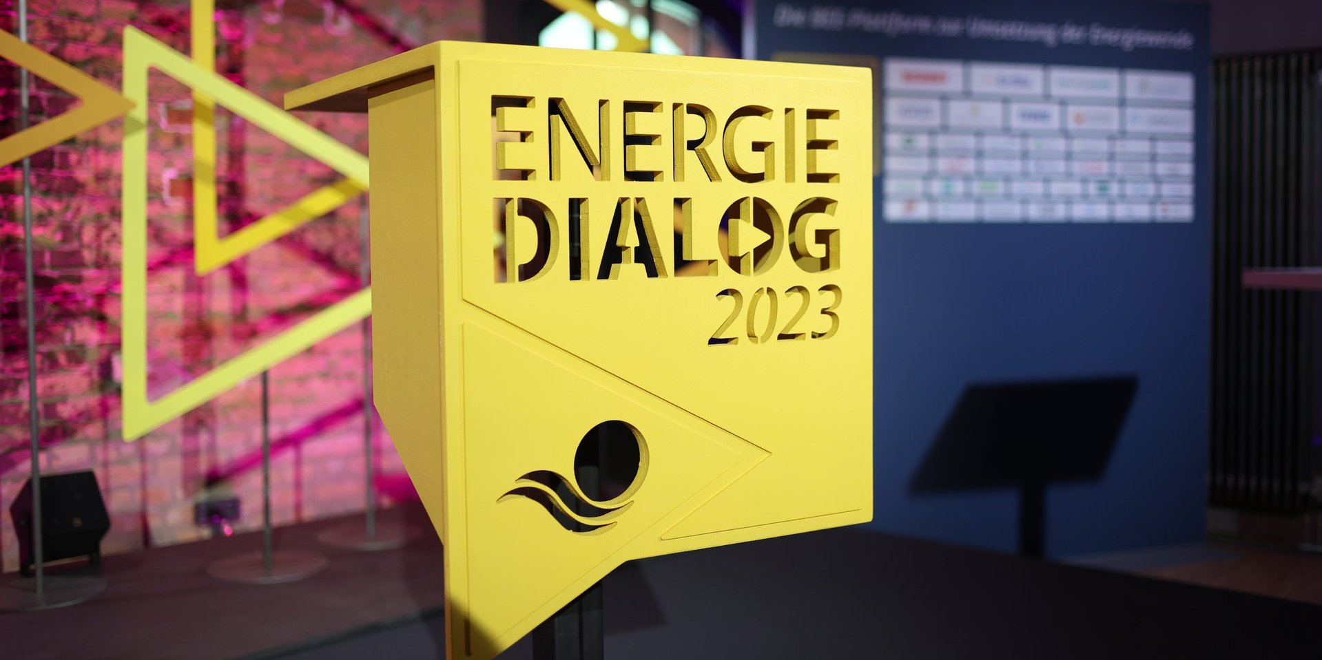 Nahaufnahme des ENERGIEDIALOG 2023 Logo