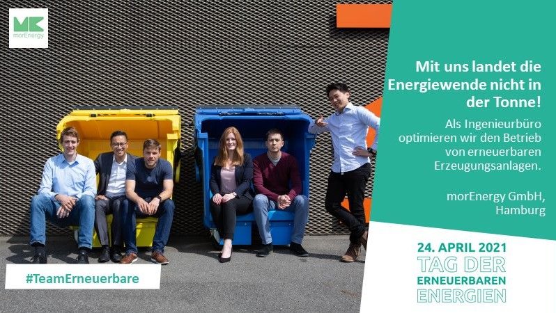 Gruppenfoto von Mitarbeitenden der morEnergy GmbH