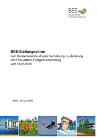 Stellungnahme zum Referentenentwurf zur Änderung der Erneuerbare-Energien-Verordnung PDF