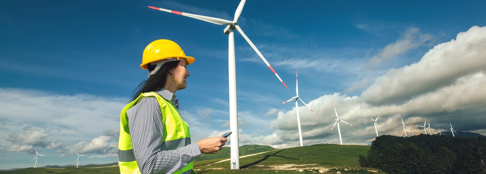 Windkraftanlageningenieurinspektion und Fortschrittskontrolle Windkraftanlage