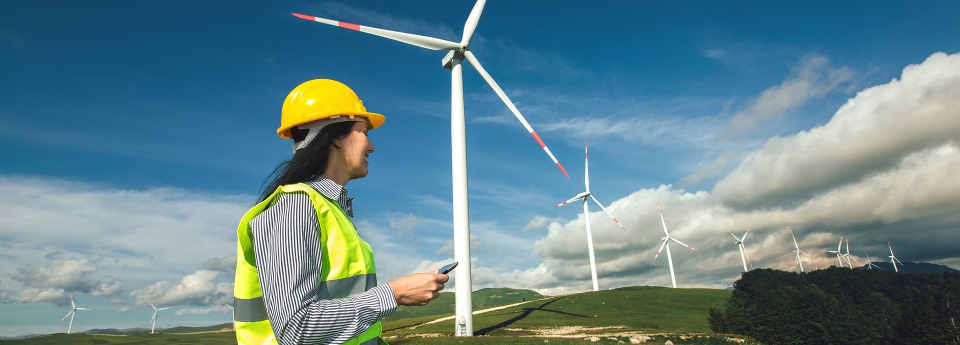 Windkraftanlageningenieurinspektion und Fortschrittskontrolle Windkraftanlage
