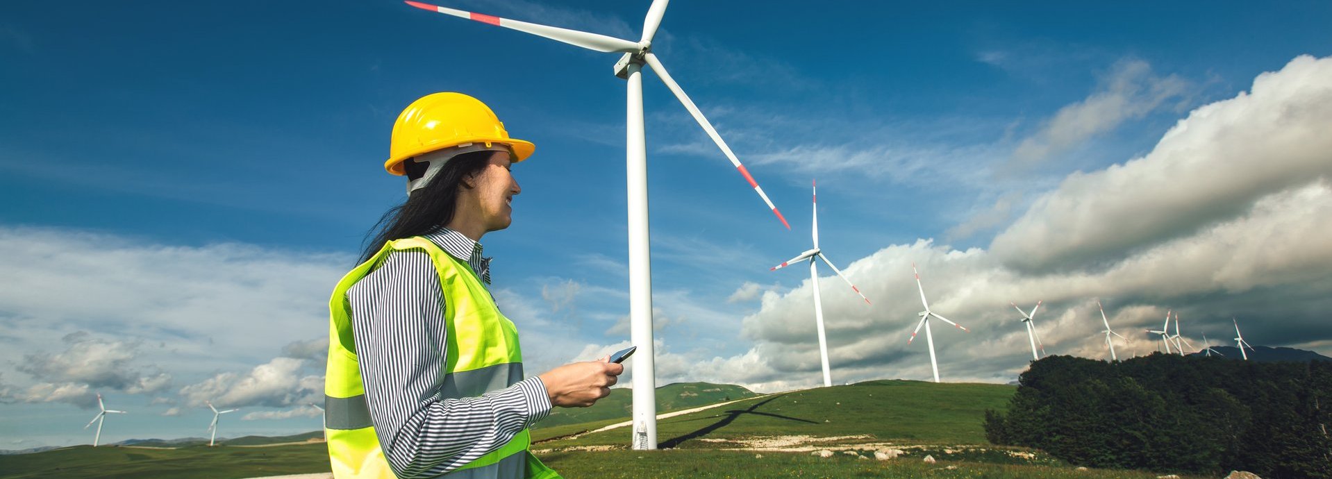 Windkraftanlageningenieurinspektion und Fortschrittskontrolle Windkraftanlage