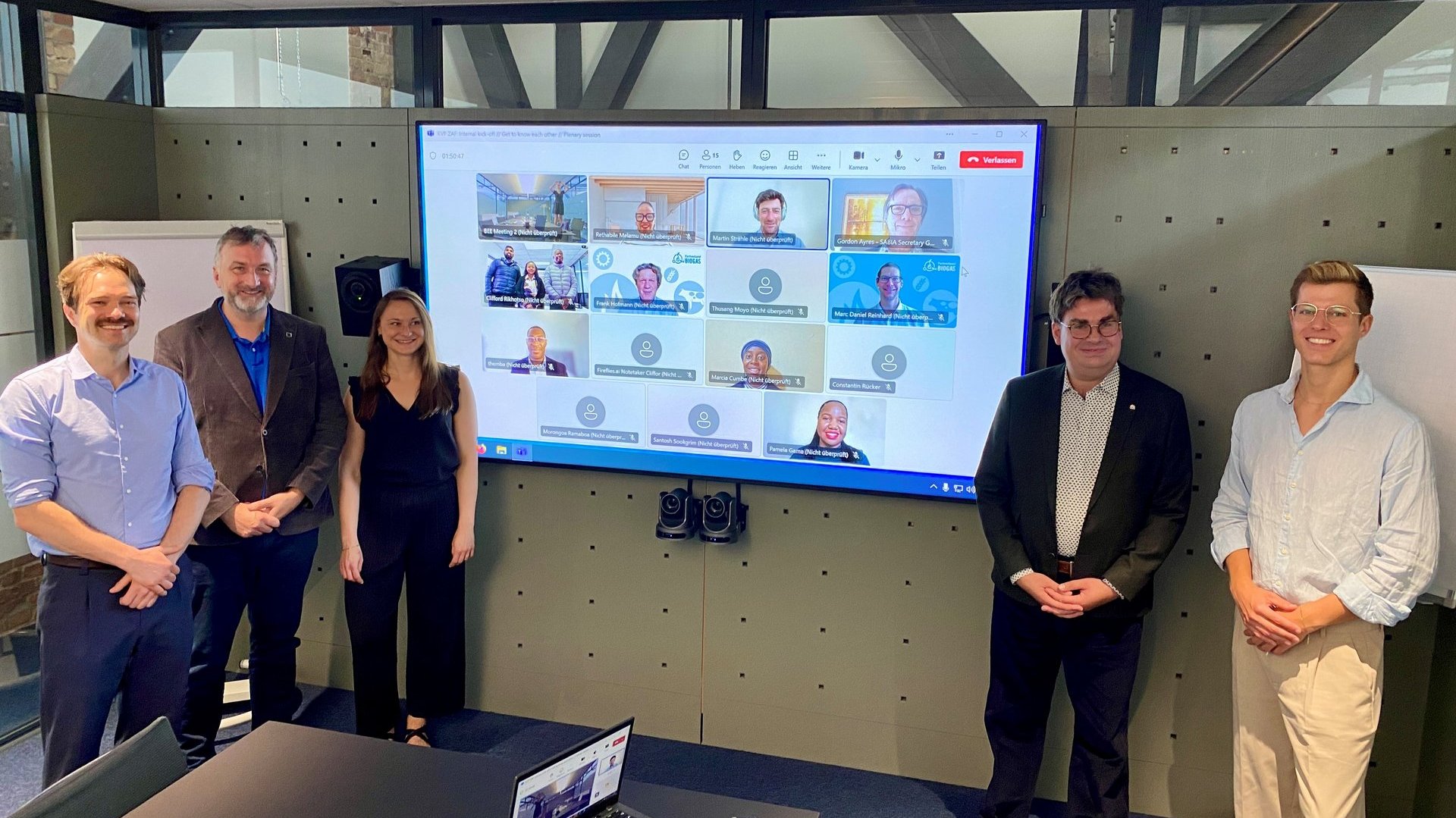 Bildbeschreibung: Digitaler Kick-Off der Kammerverbandspartnerschaft Südafrika, Berlin, 30. Juni 2025