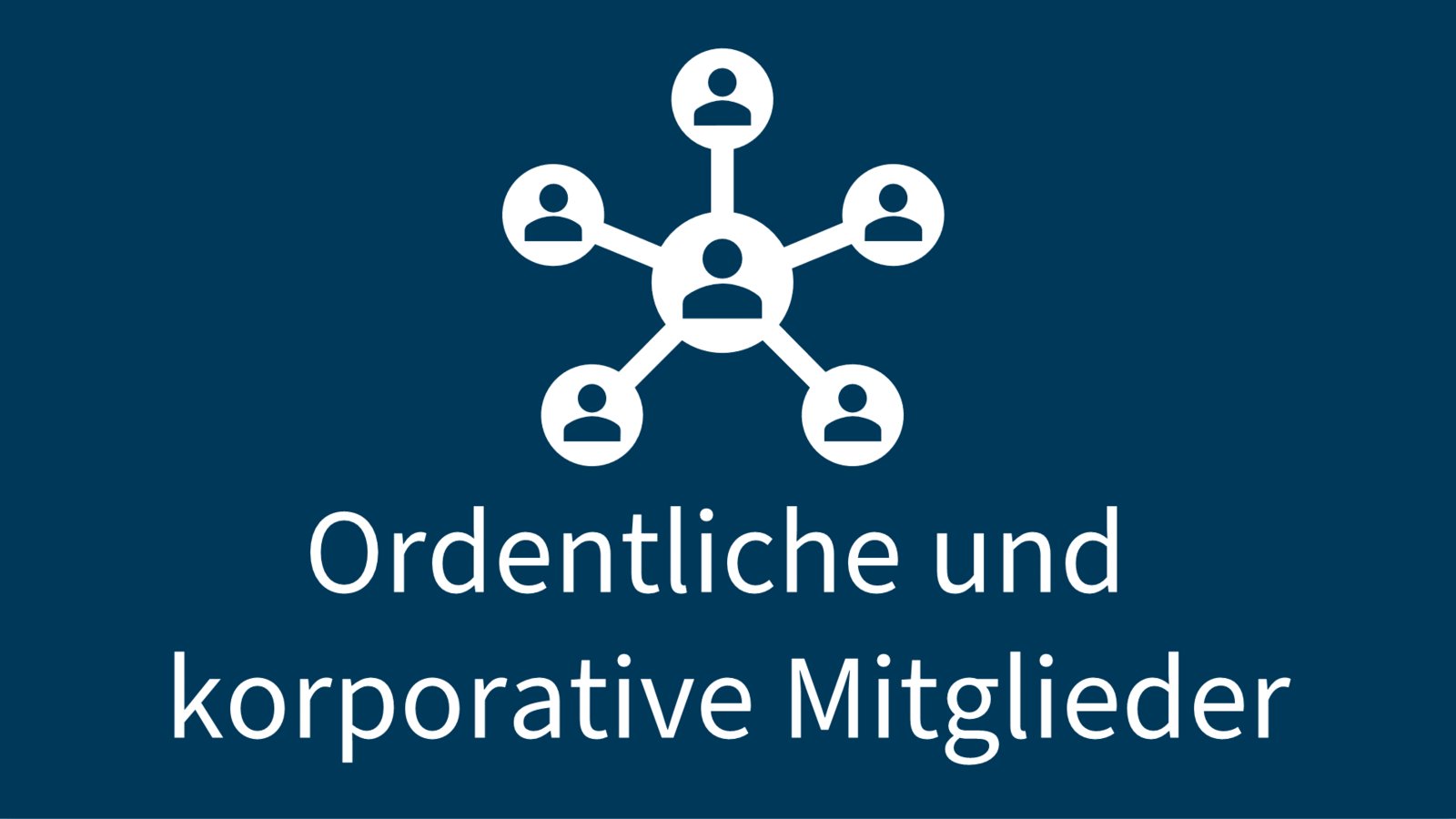 Grafik zur Einblendung der ordentlichen und korporativen Mitglieder