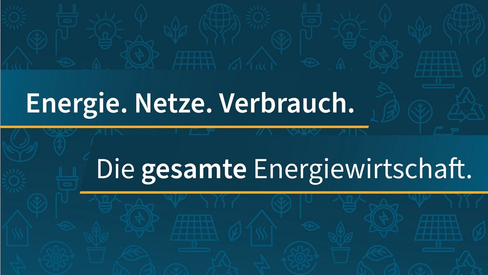 Slogan Energie.Netze.Verbrauch.Die gesamte Energiewirtschaft.