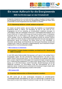 Ein neuer Aufbruch für die Energiewende - BEE-Kernforderungen an das Klimakabinett PDF