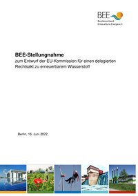 Stellungnahme zum delegierten Rechtsakt zu erneuerbarem Wasserstoff PDF