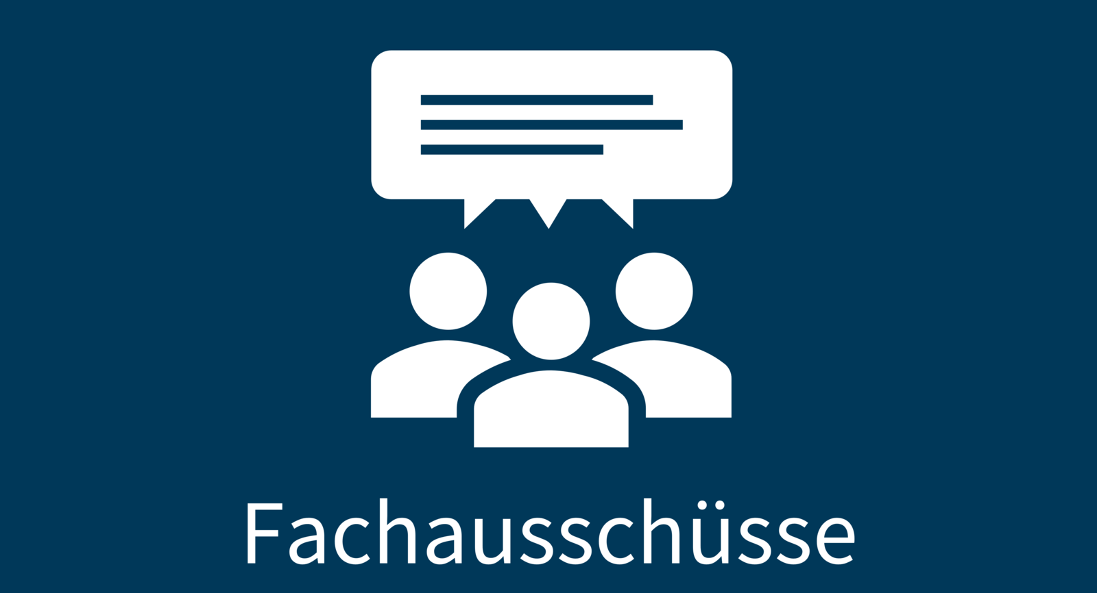 Icon Fachausschüsse